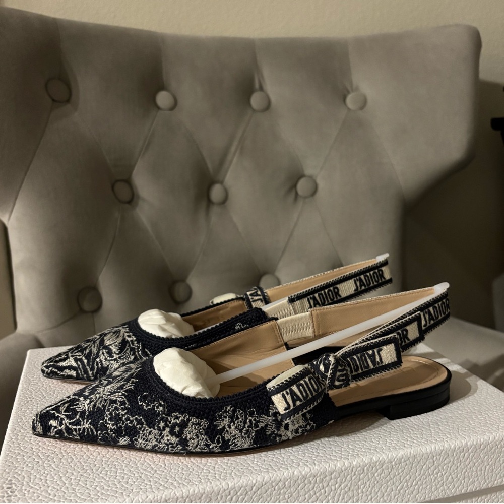 J’aDIOR slingback flat size 35 NWT - Picture 4 of 6